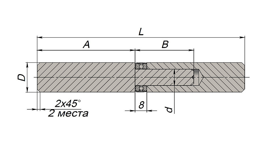 Чертеж шарнира для ворот